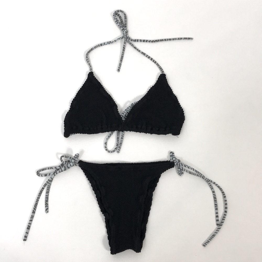 Rielli Cisco Stripe-Pattern Bikini Set - image 5